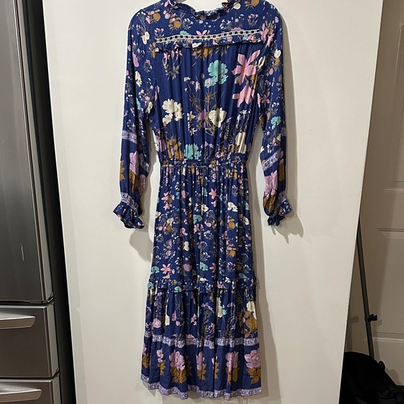 Spell Multicolor Floral Long Sleeve Dress - Picture 2 of 8